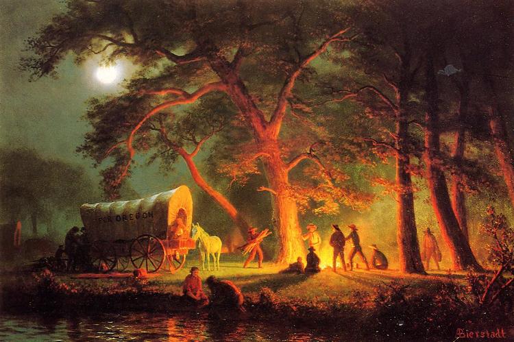 Albert Bierstadt Oil Painting Oregon Trail